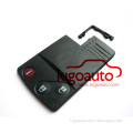 Replacement card shell 2button panic smart key case for Mazda